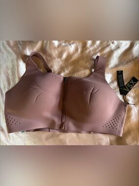 Victoria's Secret Sport Dusty Rose Front-Zip Sports Bra